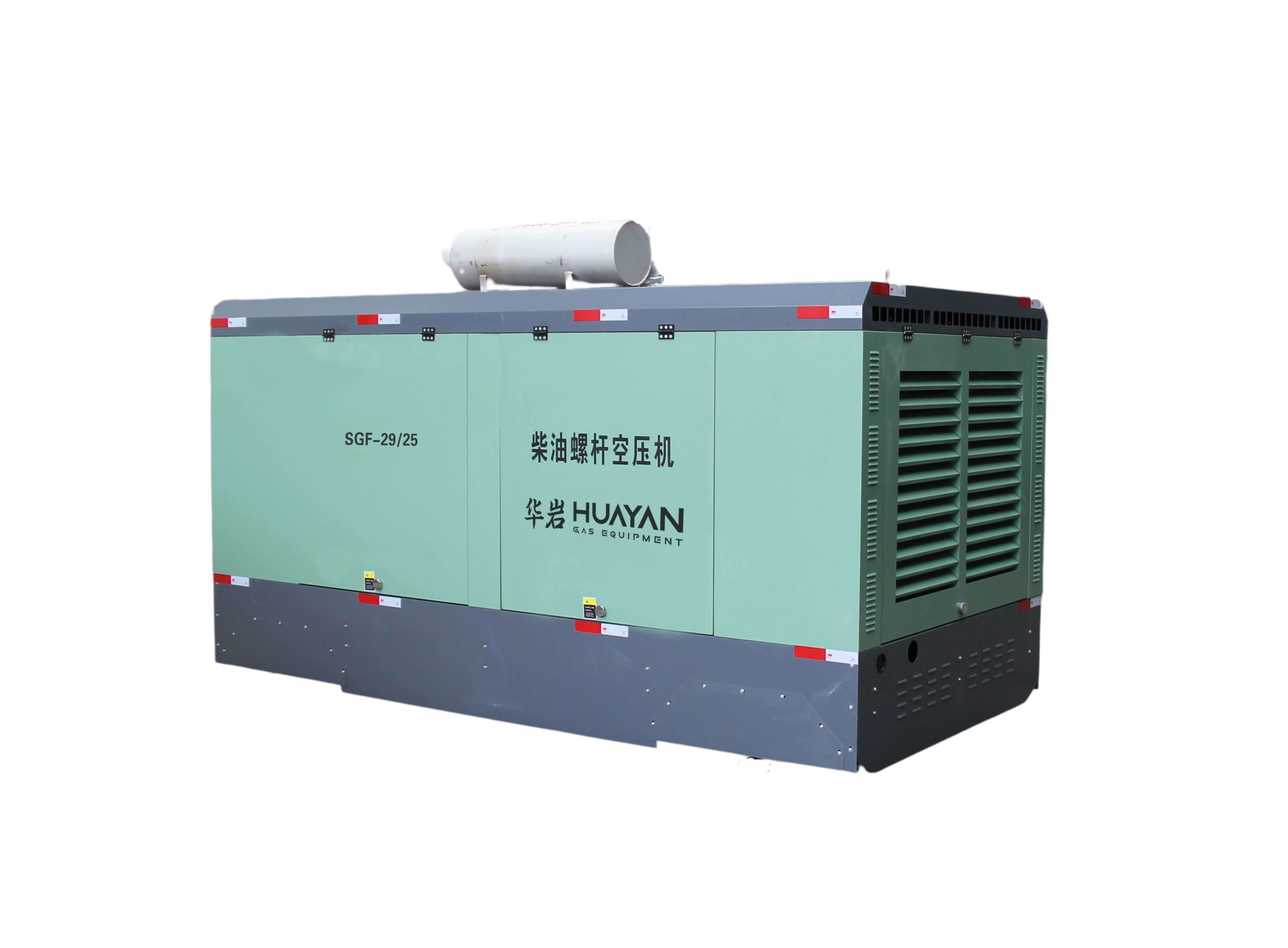 Mobile diesel screw compressor